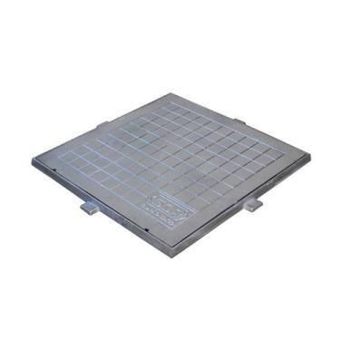 Imagem de Tampa Tampão de Chão Alumínio Dupla Vedação Simples 50x50cm - G.D.A. I