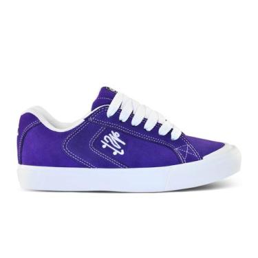 Imagem de Tênis QIX Chorão Park Skate Conforto Masculino Feminino, 36, Roxo, Bra