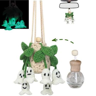 Imagem de Purificador de ar para carro ROFIGL feito à mão em crochê Lily of the 