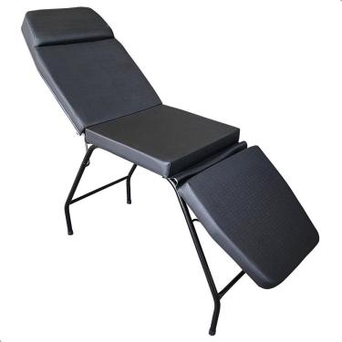 Imagem de Maca 3 Posições Reclinável Estética Tattoo Preto Fact For-Ty