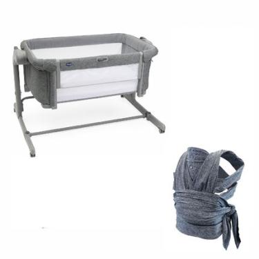 Imagem de Berço Chicco Next2me Magic Evo De 0-9kg + Canguru Chicco Comfyfit  De 0-15 kg Cinza 7087041720000KC 7087041720000KC