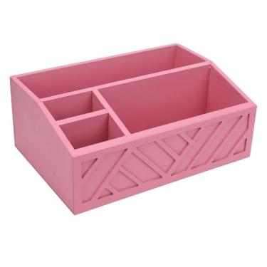 Imagem de ZAWELIYO Organizador da Estação de café de Madeira, Organizador de café, Portador de para Bancada Criada a Partir de Madeira Com Tamanho 12.6x8.46x4.92in, de Condimentos (Rosa)