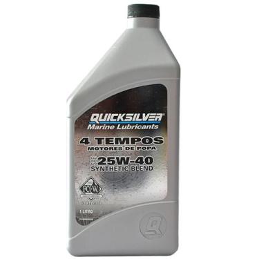 Imagem de Óleo Motores de Popa 4 Tempos Quicksilver 25W40 1 Litro - Mercury