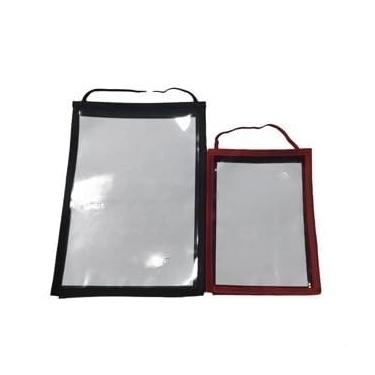 Imagem de Kit com 10 Pastas Sanfonadas Organizadoras A4 em Plástico com Divisórias para Documentos - Porta Ordens de Serviço, Uso Escolar e Escritório(LARANJA,A4 (24x34cm))