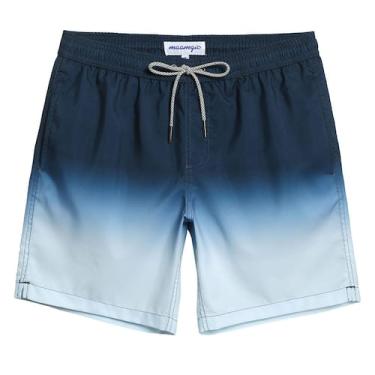 Imagem de Calções de banho maagic Quick Dry para homens Fade Blue X-Small - maam