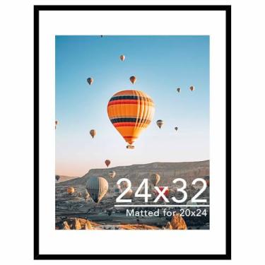 Imagem de JCJMY Porta-retrato de 61 x 81 cm com tapete de 50 x 61 cm, tela de 50 x 61 cm com tapete ou 61 x 81 sem tapete, moldura grande para pôster de 61 x 81 cm com acrílico, preta