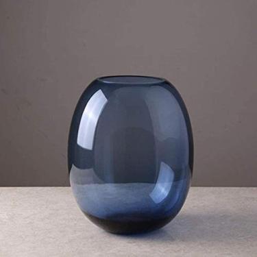 Imagem de Vaso sepultura estilo simples flor vidro decorativo para casa linda decoração direita quarto vidro para flores (cor: C Tamanho: médio) (cor: C Tamanho: pequeno) (A médio)