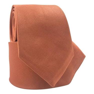 Imagem de Gravata Social Risco Fino Padrinho Evento - oem, Terra cota risco fino