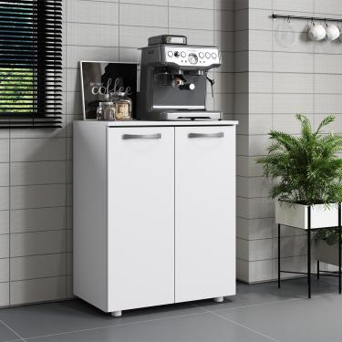 Imagem de Balcão Multiuso 61cm Lavanderia 2 Portas Renata Branco A09 - D'Rossi