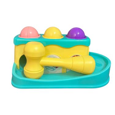 Imagem de Brinquedo Didático Martelinho Com Bolinhas Polibrinq BB3034
