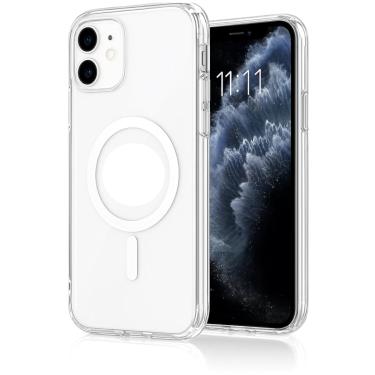 Imagem de Case Clear Magnético Transparente Compatível IPH 15 Pro Max – Transparência Total, Estilo Moderno, Compatível com Induçã