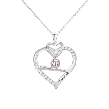 Imagem de GLEZZA Colar de vôlei, softbol, futebol, basquete, futebol, beisebol, presentes para mulheres, acessórios esportivos, aniversário, Natal, para mulheres amadas, One Size, Latão, Sem Pedra Preciosa