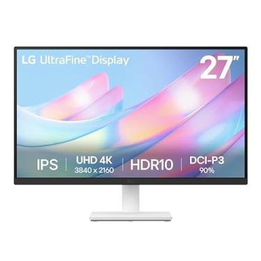 Imagem de LG Monitor ultrafino 27US500-W 27 polegadas 4K UHD (3840 x 2160) HDR10 IPS Design sem bordas Modo leitor Flicker Safe Switch App HDMI DisplayPort - Branco