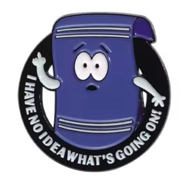 Imagem de Tegridy Farms Towelie Weed Maconha Cânhamo Cannabis Comédia Animada Programa de TV I Have No Idea What Going On 3 cm Broche esmaltado