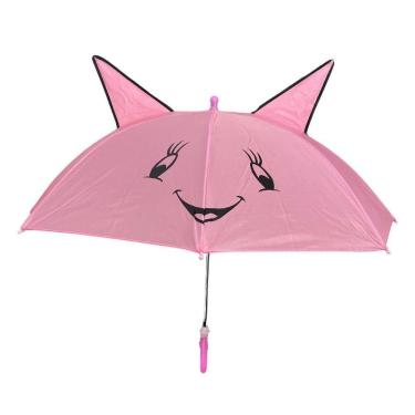 Imagem de Guarda-Chuva Infantil Com Orelhinha Rosa