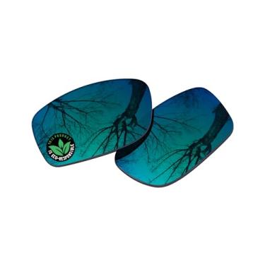 Imagem de Raydi Lentes de reposição de policarbonato para óculos de sol quadrados RayBan RB4057 - verde esmeralda espelhado - polarizadas