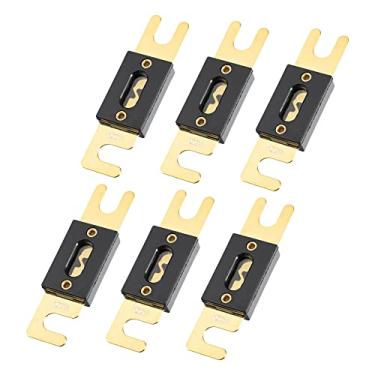 Imagem de Generic Fusível ANL banhado a ouro 100 A, 6 peças, universal, adequado para inversores, carro, veículo, caminhão, áudio