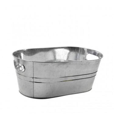 Imagem de Balde de Metal Galvanizado Retangular para Cerveja 7,6 Litros - Impori