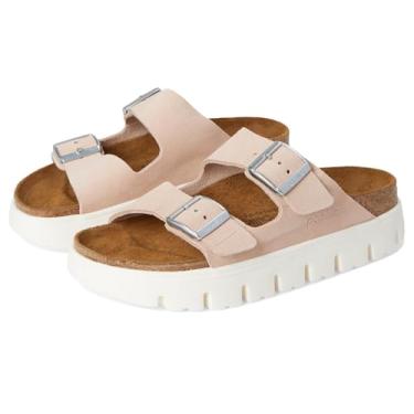 Imagem de Birkenstock Sandália feminina Arizona grossa, Rosa claro, 9-9.5 Narrow