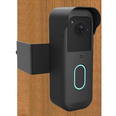 Imagem de Suporte de campainha Blink antifurto, suporte de montagem sem perfuração para campainha de vídeo Blink 2ª geração (versão 2025), fácil instalação Blink Doorbell Suporte para câmera para apartamento de