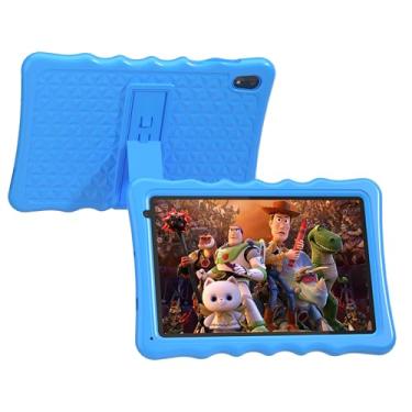 Imagem de BYYBUO Tablet infantil, tablet Android 13 de 10,1 polegadas para crianças, 2 GB RAM 32 GB ROM 5000 mAh, tablets infantis com Bluetooth, WiFi, controle parental, câmera dupla, capa à prova de choque