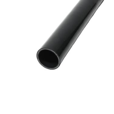 Imagem de I33T Tubo de silicone automotivo, ID 2,75" (70 mm) mangueira de silicone de acoplador reto, mangueira universal de refrigeração de radiador de alta temperatura de 3 camadas (1m) (preto)