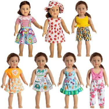 Imagem de Conjunto de roupas para bonecas HOAKWA American Doll de 18 polegadas c