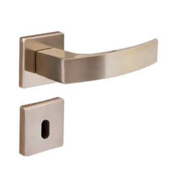 Imagem de Fechadura Interna Roseta S40 Latonado Quadratta Curva Aliança - Alianç