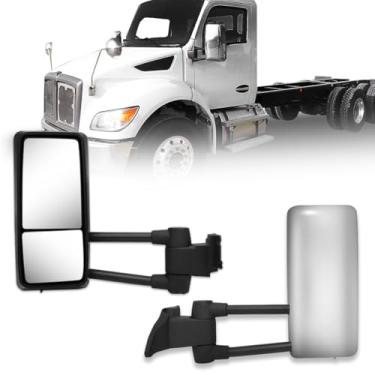Imagem de Sterlix Espelho retrovisor de porta para Kenworth T480 espelhos de substituição do lado direito do motorista para Kenworth Truck Retrovisor de porta ajustável aquecido para acessórios de caminhão T480