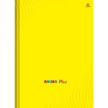 Imagem de Caderno Escolar Brochura 1 Matéria 96 Folhas ANIMAPLUS Amarelo – Premium com Adesivos, Tabuada, Páginas para Colorir e Folhas Resistentes.