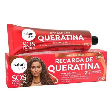 Imagem de Recarga Queratina Salon Line Sos Cachos Reparação Total 80G