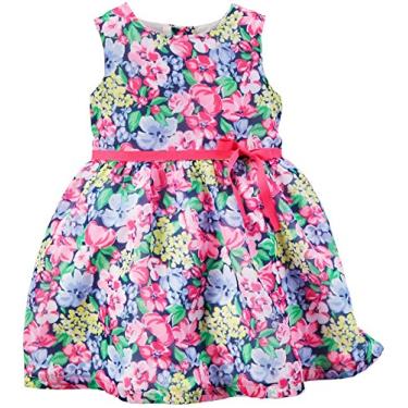 Imagem de Carter's Vestido floral para bebês meninas 120g067, Multi, Recém Nascido