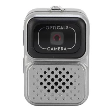 Imagem de Zyyini Câmera de Chaveiro Portátil Com Tela de 0,96 Polegadas e Duração da Bateria de 150 Minutos Câmera de Vídeo Com Foto para Registros de Animais de Estimação (Prata)