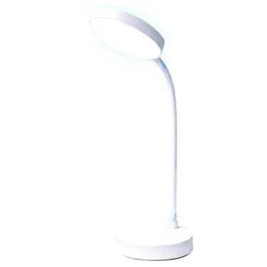 Imagem de Luminária de Mesa LED Recarregável Touch com Braço Flexível – 3 Modos de Luz, 20 LEDs Potentes, USB Bivolt, Perfeita para Escritório, Home Office, Estudo e Leitura