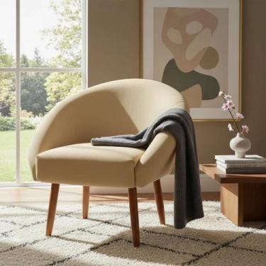 Imagem de Poltrona Decorativa Para Sala Recepção Manicure Consultório Stella Sue