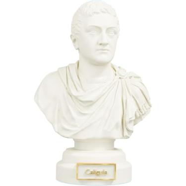 Imagem de Estátua Busto Calígula - Imperador Romano (Mármore Dourado)