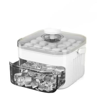 Imagem de Forma Caixa de Gelo Dispenser De Gelo 48 Cubos Com Gaveta Botão Solta Gelo E Pegador