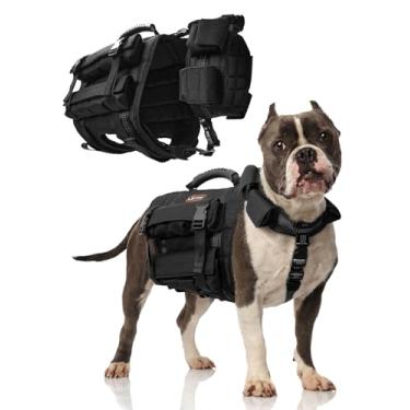 Imagem de LISPOO Colete pesado para exercícios – colete de treinamento ajustável para cães pequenos, alívio da ansiedade e treinamento ao ar livre - tamanho P