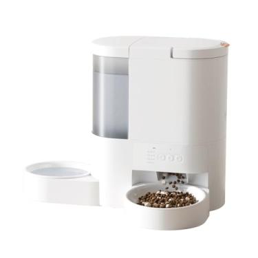 Imagem de 4L Alimentador Automático para Gatos, 3L Bebedouro para Gatos, Conjunto 2-1 Dispensador de Grande Capacidade para Animais de Estimação, Cães e Gatos (WiFi)