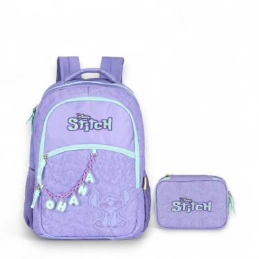 Imagem de Kit Mochila De Costas + Estojo Box Stitch Bordado