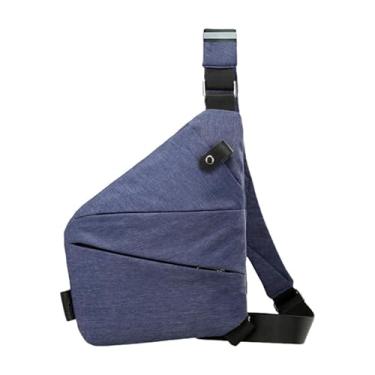Imagem de Bolsa Transversal Anti-furto para Viagem de Armazenamento Portátil Unissex Ajustável com Tecido Espesso Resistente a Rasgos e Atrito Acessórios Hardware Robustos Design Cinto Ombro Respirável Prática