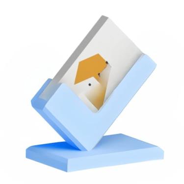 Imagem de Expositor Para CartõEs De Visita, Mesa Multifuncional, Estante Para Sala De Estar E áRea De RecepçãO(Azul)