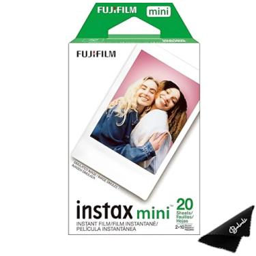 Imagem de Fujifilm Instax Mini Film – Pacote Twin 20 EXP Total, ISO 800, compatível com Instax Mini Evo, modelos 12, 11, 9, inclui pano de limpeza de microfibra premium Balveli
