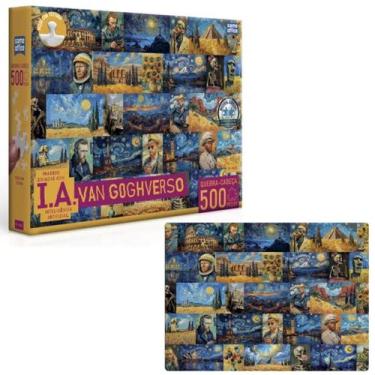 Imagem de Quebra-Cabeça 500 Peças Ia Van Gogh Verso Suave Toyster