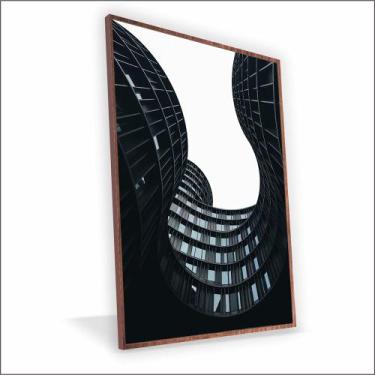 Imagem de Quadro Prédio Desconstruido Canvas Sem Vidro - Center Molduras, 20x20 