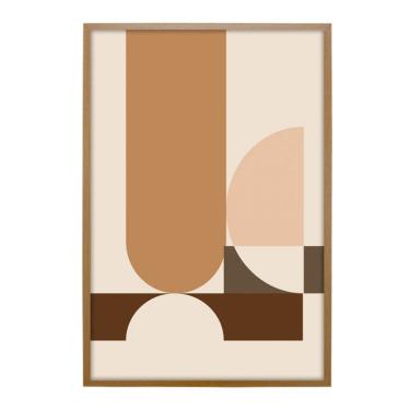 Imagem de Quadro Abstrato Geo I sem Vidro Colorido 50x70 cm