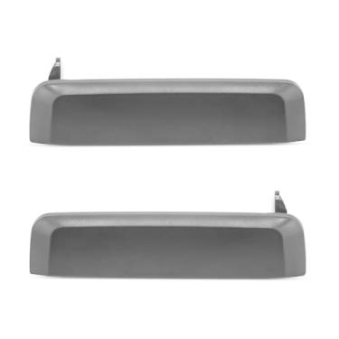 Imagem de Deal Kit de maçanetas de porta externa esquerda + direita, compatível com Nissan 1982-1986 Sentra, 1986-1994 D21, 1995-1997 Pickup, 1987-1995 Pathfinder, preto texturizado, 80607-01A10 80606-01A10