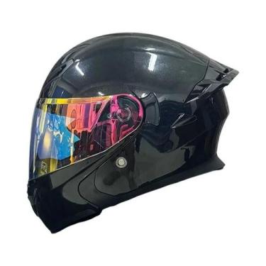 Imagem de Capacete De Motocicleta Unissex Aprovado Pelo DOT Com Visor Duplo Prot