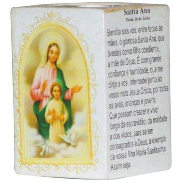 Imagem de Santa Ana Candelabro Suporte De Velas De Resina. - Creative Dist