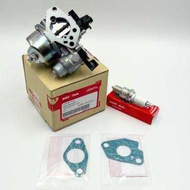 Imagem de Kit genuíno de carburador OEM 16100-Z5K-Y01 com OEM 16212-Z5K-000 16221-Z5K-000 juntas e vela de ignição genuína 98079-55846 BPR5ES para motores GX240 GX270 Bomba de água WT30XK4 Lavadora de Pressão
